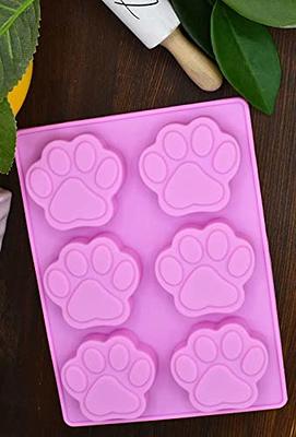 Dog Homemade Treat Mold, Puppy Dog Paw Shaped, Reusable Silicone Molds Oven  Safe