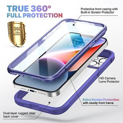 Miracase Designed for iPhone 12 Pro Max Case, Full Body Rugged Case with  Built-in Touch Sensitive Anti-Scratch Screen Protector, Soft TPU Case