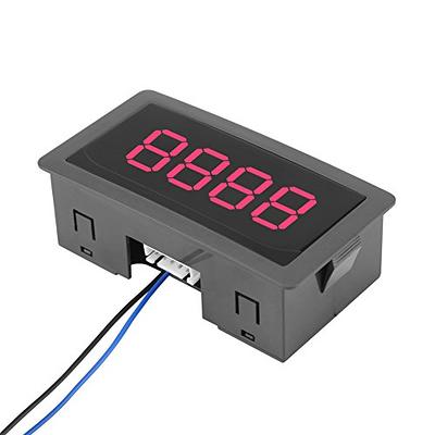 DC 8-24V Digit Counter, 4 Digit LED Digital Display 0-9999 Up/Down  Plus/Minus Panel Counter Meter with Cable (Red) - Yahoo Shopping