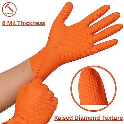 Gloveworks HD Orange Powder Free Nitrile Gloves - 8 Mil