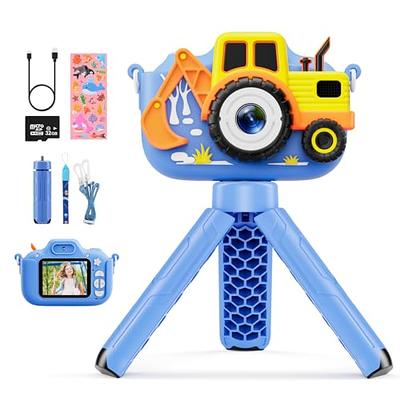 Goopow Kids Camera Toys for 3-8 Year Old Boys,Children Digital Video  Camcorder Camera with Cartoon Soft Silicone Cover, Best Chritmas Birthday