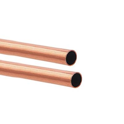 KWOKWEI Copper Tube, 5/16inch (8mm) OD Pure Copper Tubing, 5ft Length Copper Tube Pipe Roll Seamless Hollow Copper Round Tube for Refrigerator, Air