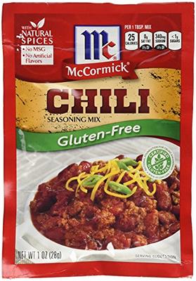 McCormick Gluten-Free Chili Seasoning Mix, 1 oz