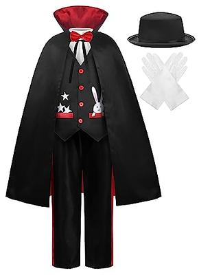 ReliBeauty Circus Ringmaster Costume for Kids 2 Pieces Set with Hat