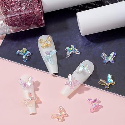 OIIKI 300pcs Butterfly Nail Charms, 3D Double Layer Cute Butterfly Nail  Glitter Charm for Nails Art, Resin Nail Art Decorations Glitter Ornaments  Gems Rhinestone for Acrylic Nail DIY Craft Design - Yahoo