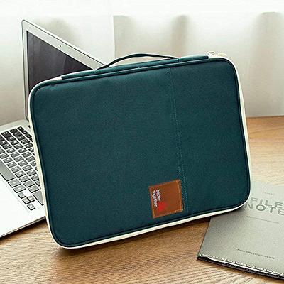 BTSKY New Multi-Functional A4 Document Bags Portfolio Organizer-Waterproof  Travel Pouch Zippered Case for Ipads, Notebooks