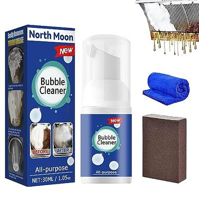  KCRPM Bubble Cleaner Foam Spray, Bubble Cleaner, Kitchen  Cleaner Spray, Foam Cleaner All Purpose, Powerful Stain Removing Foam  Cleaner, North Moon Bubble Cleaner Foam (100ml, 2pcs) : Health & Household