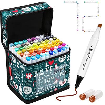 Y YOMA 100 Colors Alcohol Markers Dual Tip Markers Art Markers Set, Unique  Colors (1 Marker Case) Alcohol-based Ink, Fine & Chisel, Black Penholder -  Yahoo Shopping