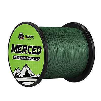 KastKing Superpower Silky8 Braided Fishing Line, Moss Green, 8