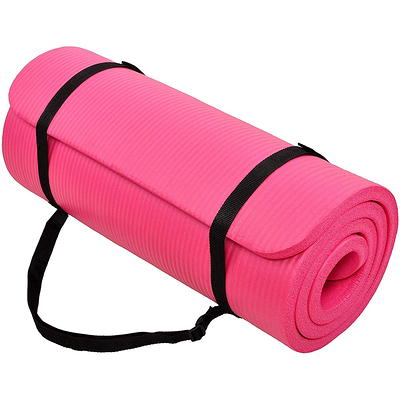 BalanceFrom All Purpose 1/2-Inch Extra Thick High Density Anti-Tear Exercise  Yoga Mat with Carrying Strap, Pink - Yahoo Shopping