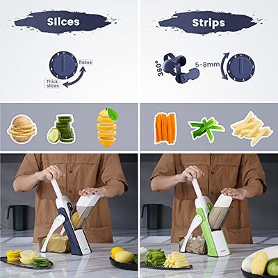 SUPMAKIN Safe Mandoline Slicer for Kitchen, Adjustable Potato  Slicer,Vegetable Chopper, Mandolin Food Slicer, French Fry Cutter, 5 in 1 Chopping  Artifact for Kitchen Chef Meal Prep - Yahoo Shopping