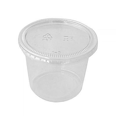 4oz Clear Pastic Sauce Cups with Lids 1000