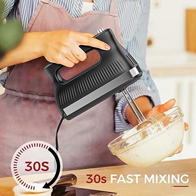 Moss & Stone Hand Mixer With Snap-On Storage Case, 5 Speed