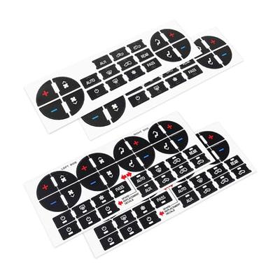 Osilly AC Dash Button Repair Kit, 2PCS 19 & 2PCS 31 Buttons Stickers, Best  for Fixing Ruined Faded A/C Control Buttons, Car Interior Accessories,  Decal Replacement for Car, SUV, Van, Truck 