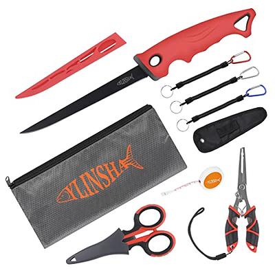 YLINSHA Fishing Tool Kit Fillet Knife Fishing 8pack Including