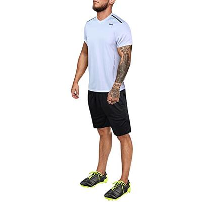 YANHOO Men 2 Piece Outfits Summer Casual Crew Neck Muscle Short Sleeve  Shirt and Classic Fit Sport Shorts Set Tracksuit