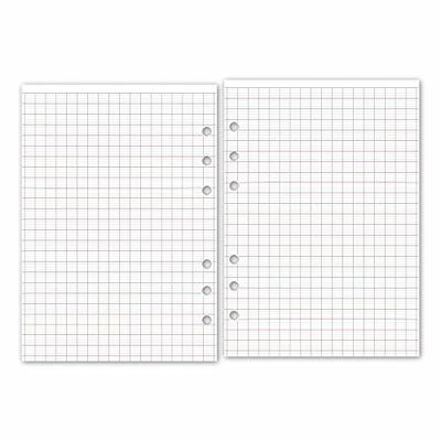 Pocket Week on 1 Page Horizontal Planner Insert Refill, 3.2 x 4.7 inches,  Pre-Punched for 6-Rings to Fit Filofax, LV PM, Kikki K, Moterm and Other