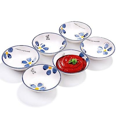 Swuut Ceramic Dipping Bowls Set of 6,3 Ounce Porcelain Small Mini Bowl  Square Soy Sauce Dish - Good for Tomato Sauce, Sushi Soy, BBQ(White) -  Yahoo Shopping