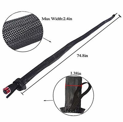 SF Fishing Rod Sock Fishing Rod Sleeve Rod Cover Braided Mesh Rod