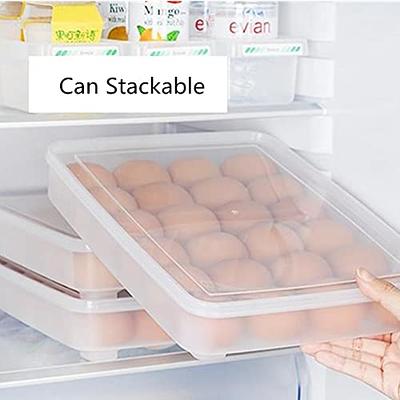 Greenco Set of 6 Stackable Fridge Bins Storage Container