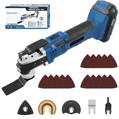 VEVOR Multitool Oscillating Tool Corded 2.5 Amp Oscillating Saw Tool with LED Light 6 Variable Speeds 3.1° Oscillating Angle 11000-22000 OPM 16pcs