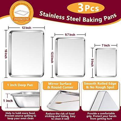 P&P CHEF Baking Sheet and Rack Set, 6 PACK (3 Sheets + 3 Racks), 3