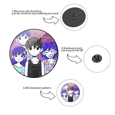 Omori Game Pin Badge Cute Hat Pins Broche Engraçado Presente para