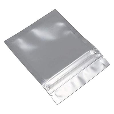 100 pcs Mylar Bags Aluminum Foil Flat Silver Packaging Bag for