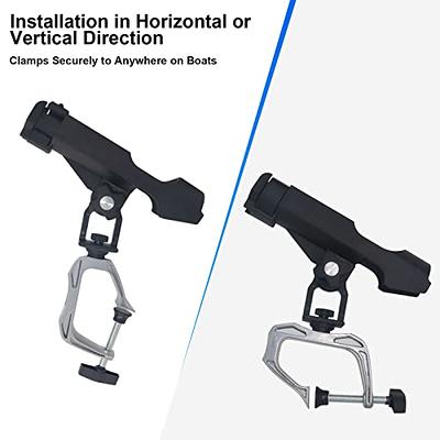 Fishing Rod Holder, 360 Degree Adjustable Fishing Pole Holder With Clamp,  Folding Rod Racks Holder For Boat Kayak