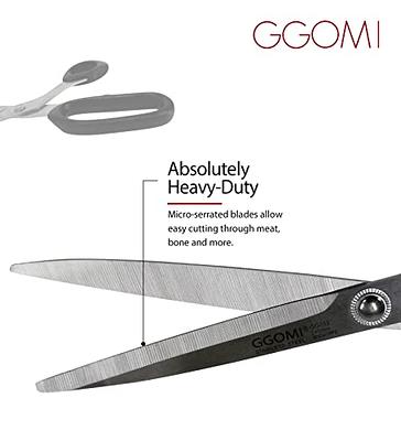 GGOMI Heavy Duty Multi-Purpose Kitchen Shears, Korean Barbecue Kalbi Rib Meat  Cutting/Micro-Serrated 2.2T Blade/Quality Stainless Steel Scissors Large  9.6-Inches - Yahoo Shopping