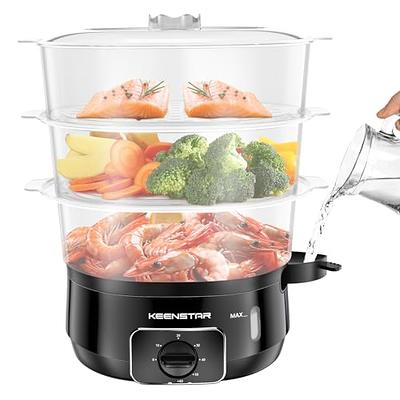 Cozeemax 3 Tier Electric Food Steamer for Cooking, 13.7QT Vegetable Steamer  for Fast Simultaneous Cooking, Veggie Steamer, Food Steam Cooker, 60 Minute  Timer, BPA Free Baskets, 800W(Green) - Yahoo Shopping