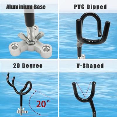 Cheap 316 Marine Stainless Steel Adjustable Fishing Rod Holder Deck Mount  Adjustable Yacht Fishing Rod Pod Boats Accessories