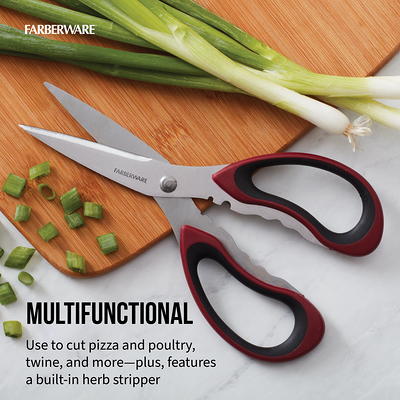 Farberware Soft 2 Grips Kitchen and Red and Black Herb Shears