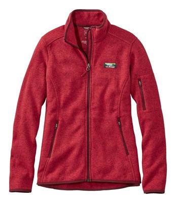Women's L.L.Bean Sweater Fleece Full-Zip Jacket Mountain Red Small - Yahoo  Shopping