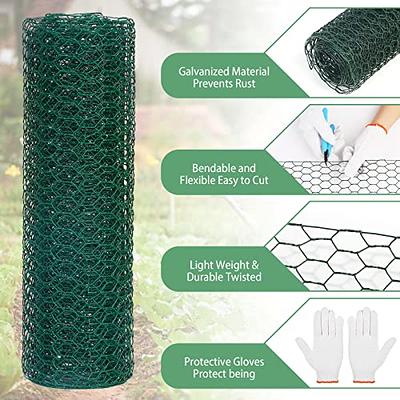 Chicken Wire Fence for Craft,13.78 x 118 Inch Lightweight Galvanized  Hexagonal Chicken Wire Netting, Chicken Wire Mesh for Garden Poultry, Floral  Chicken Wire Fencing with Gloves, Wire Ties and Plier - Yahoo Shopping