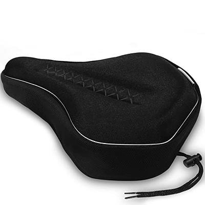 Zacro Bike Seat Cushion - Gel Padded Bike Seat Cover for Men Women Comfort,  Extra Soft Exercise Bicycle Seat Compatible with Peloton, Outdoor & Indoor