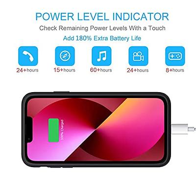 Battery Case iPhone 13 Mini, 6500mAh Slim Portable Rechargeable Protective  Battery Pack Cover Power Bank Charging Case Compatible with iPhone 13 Mini