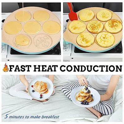 Pancake Maker Pancake Pan for Kids Pancake Griddle Induction Pan Nonstick  Pancake Molds for Kids Mini Animal Pancake Pan 