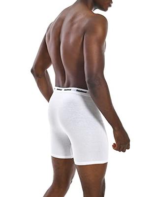 Comfneat Men's 6-Pack Boxer Briefs Soft Breatheable Underwear S-XXL Open  Fly (All White Pack-6, M) - Yahoo Shopping