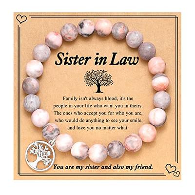 Buy Sister in Law Gift Necklace: Sister of The Groom, Wedding Gift, Thank  You, Bridesmaid, Bridal Shower, Rehearsal Dinner, 2 Interlocking Circles  Online at desertcartINDIA