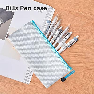 24 Pack Mesh Zipper Pouch, Waterproof Document Zippered Bag, 8