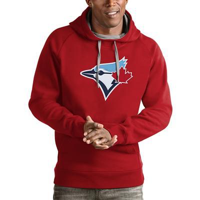 Antigua Women's Toronto Blue Jays Red Victory Crew Pullover