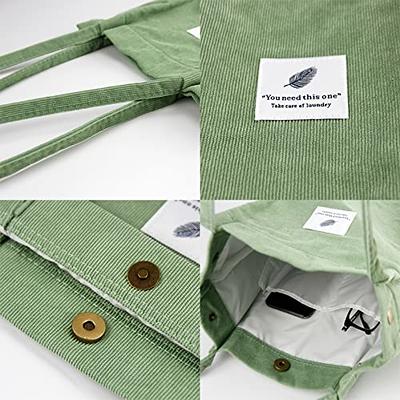 Brook + Bay Corduroy Tote Bag for Women - Boho Bag - Plain Tote Bag with  Pockets - Cute Tote Bags Aesthetic - Shoulder Bag - Yahoo Shopping
