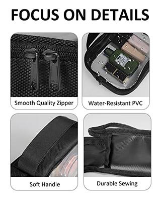 TSA Approved Clear Travel Toiletry Bag wih Zippers Carry-on Travel  Accessories Quart Size Toiletries Cosmetic Pouch Makeup Bags for Men and  Women (2