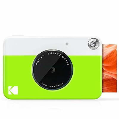Kodak Printomatic Instant Camera Bundle (Green) Zink Paper (20 Sheets) -  Case - Photo Album - Hanging Frames.