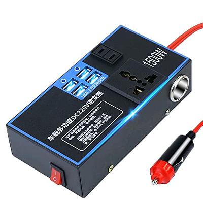 Fralud - Inverter da 12v a 220v 1500 w con usb e presa per auto