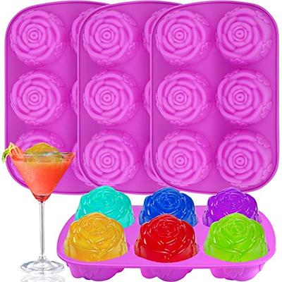 3D Rose Shape Ice Cube Baking Mold Silicone Ice Cream Soap Juice Cake Decor  Tool
