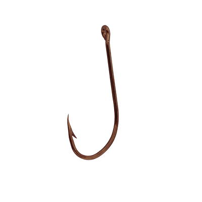 Eagle Claw 084FH-2 Plain Shank Offset Hook, Bronze, Size 2 - Yahoo Shopping