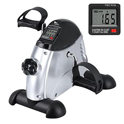himaly Mini Exercise Bike, Under Desk Bike Pedal Exerciser Portable Foot  Cycle Arm & Leg Peddler Machine with LCD Screen Displays - Yahoo Shopping
