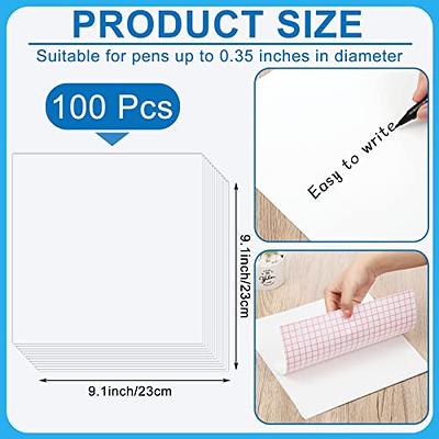 Fuutreo 100 Pcs White Dry Erase Whiteboard Sheets Bulk Self